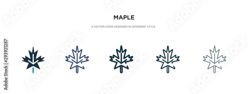 maple icon in different style vector illustration. two colored and black maple vector icons designed in filled, outline, line and stroke style can be used for web, mobile, ui