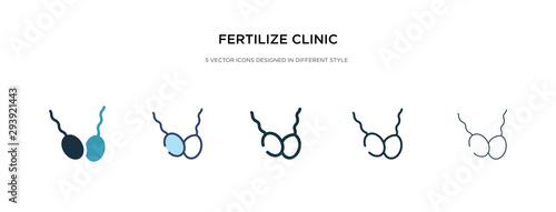 fertilize clinic icon in different style vector illustration. two colored and black fertilize clinic vector icons designed in filled, outline, line and stroke style can be used for web, mobile, ui
