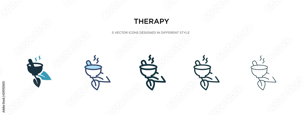 therapy icon in different style vector illustration. two colored and black therapy vector icons designed in filled, outline, line and stroke style can be used for web, mobile, ui