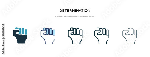 determination icon in different style vector illustration. two colored and black determination vector icons designed in filled, outline, line and stroke style can be used for web, mobile, ui