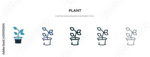 plant icon in different style vector illustration. two colored and black plant vector icons designed in filled, outline, line and stroke style can be used for web, mobile, ui