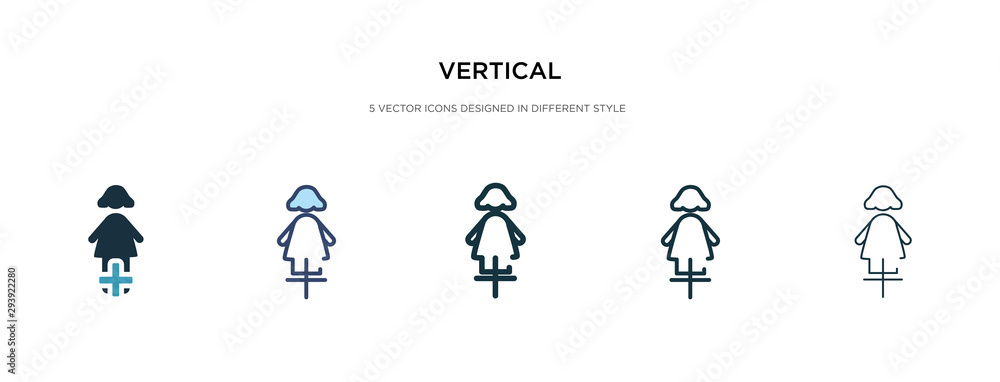 vertical icon in different style vector illustration. two colored and black vertical vector icons designed in filled, outline, line and stroke style can be used for web, mobile, ui vertical icon in different style vector illustration. two colored and black vertical vector icons designed in filled, outline, line and stroke style can be used for web, mobile, ui