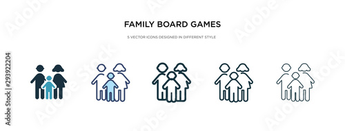 family board games icon in different style vector illustration. two colored and black family board games vector icons designed in filled, outline, line and stroke style can be used for web, mobile,