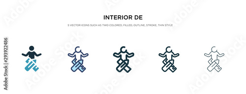 interior de icon in different style vector illustration. two colored and black interior de vector icons designed in filled  outline  line and stroke style can be used for web  mobile  ui