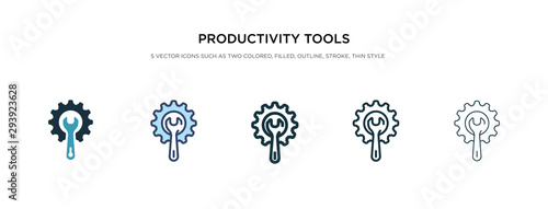 productivity tools icon in different style vector illustration. two colored and black productivity tools vector icons designed in filled, outline, line and stroke style can be used for web, mobile,