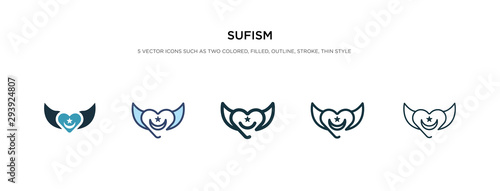 sufism icon in different style vector illustration. two colored and black sufism vector icons designed in filled, outline, line and stroke style can be used for web, mobile, ui photo