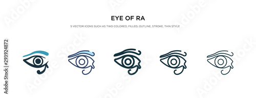 eye of ra icon in different style vector illustration. two colored and black eye of ra vector icons designed in filled, outline, line and stroke style can be used for web, mobile, ui