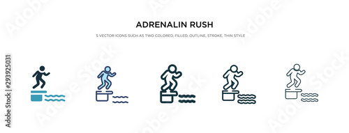adrenalin rush icon in different style vector illustration. two colored and black adrenalin rush vector icons designed in filled, outline, line and stroke style can be used for web, mobile, ui