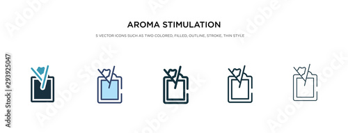 aroma stimulation icon in different style vector illustration. two colored and black aroma stimulation vector icons designed in filled, outline, line and stroke style can be used for web, mobile, ui