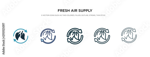fresh air supply icon in different style vector illustration. two colored and black fresh air supply vector icons designed in filled, outline, line and stroke style can be used for web, mobile, ui