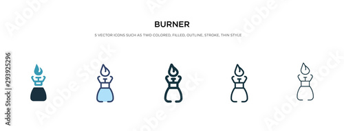 burner icon in different style vector illustration. two colored and black burner vector icons designed in filled, outline, line and stroke style can be used for web, mobile, ui