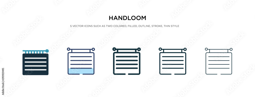 handloom icon in different style vector illustration. two colored and black handloom vector icons designed in filled, outline, line and stroke style can be used for web, mobile, ui handloom icon in different style vector illustration. two colored and black handloom vector icons designed in filled, outline, line and stroke style can be used for web, mobile, ui