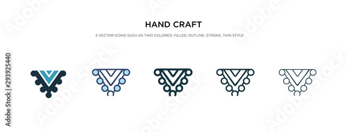 hand craft icon in different style vector illustration. two colored and black hand craft vector icons designed in filled, outline, line and stroke style can be used for web, mobile, ui