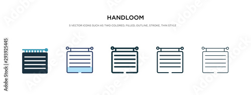 handloom icon in different style vector illustration. two colored and black handloom vector icons designed in filled, outline, line and stroke style can be used for web, mobile, ui