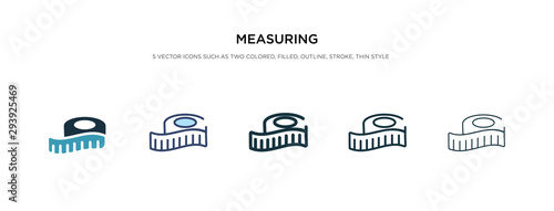 measuring icon in different style vector illustration. two colored and black measuring vector icons designed in filled, outline, line and stroke style can be used for web, mobile, ui
