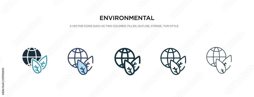 environmental icon in different style vector illustration. two colored and black environmental vector icons designed in filled, outline, line and stroke style can be used for web, mobile, ui - obrazy, fototapety, plakaty 