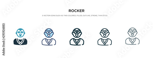 rocker icon in different style vector illustration. two colored and black rocker vector icons designed in filled, outline, line and stroke style can be used for web, mobile, ui