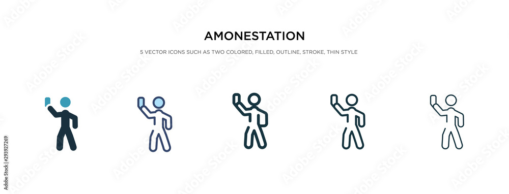 amonestation icon in different style vector illustration. two colored and black amonestation vector icons designed in filled, outline, line and stroke style can be used for web, mobile, ui amonestation icon in different style vector illustration. two colored and black amonestation vector icons designed in filled, outline, line and stroke style can be used for web, mobile, ui