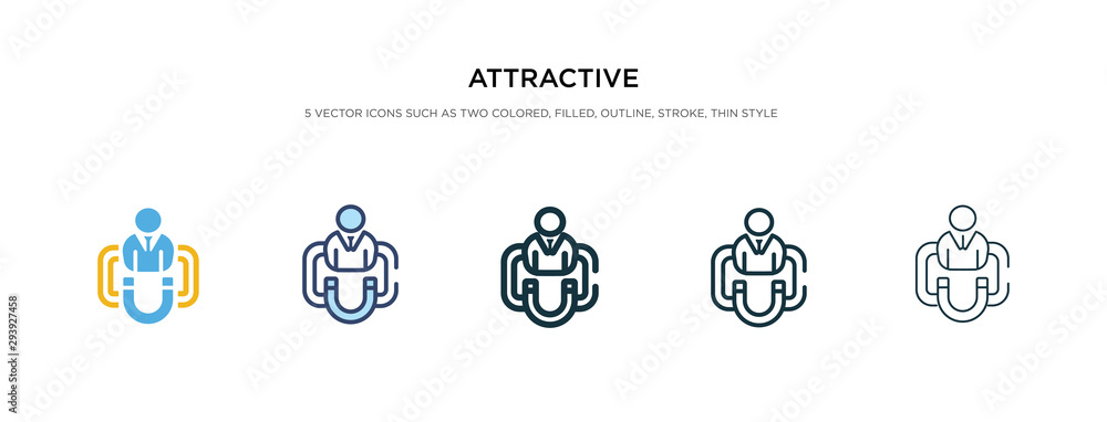 attractive icon in different style vector illustration. two colored and black attractive vector icons designed in filled, outline, line and stroke style can be used for web, mobile, ui attractive icon in different style vector illustration. two colored and black attractive vector icons designed in filled, outline, line and stroke style can be used for web, mobile, ui