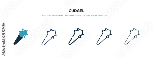 cudgel icon in different style vector illustration. two colored and black cudgel vector icons designed in filled, outline, line and stroke style can be used for web, mobile, ui