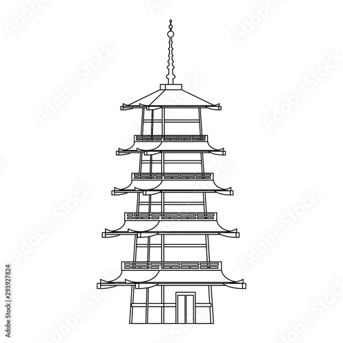 Japan landmarks design
