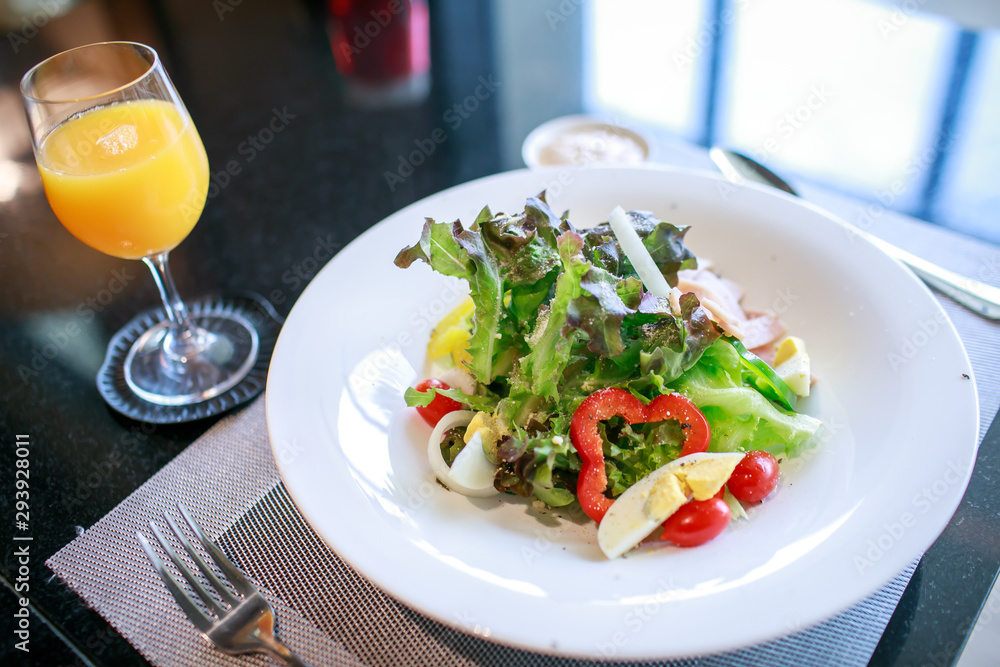 fresh salad on a table fresh salad on a table