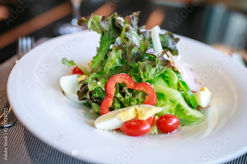 fresh salad on a table