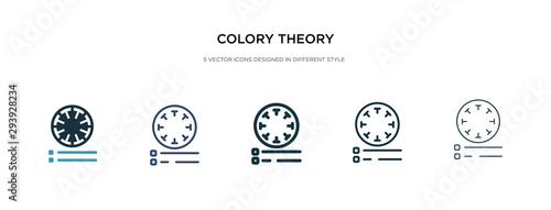 colory theory icon in different style vector illustration. two colored and black colory theory vector icons designed in filled, outline, line and stroke style can be used for web, mobile, ui