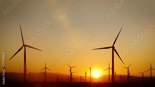 Wind turbines in Southern California near Palm Springs