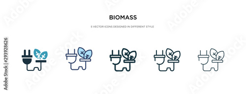 biomass icon in different style vector illustration. two colored and black biomass vector icons designed in filled, outline, line and stroke style can be used for web, mobile, ui
