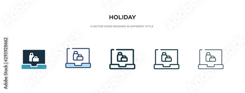 holiday icon in different style vector illustration. two colored and black holiday vector icons designed in filled, outline, line and stroke style can be used for web, mobile, ui © zaurrahimov