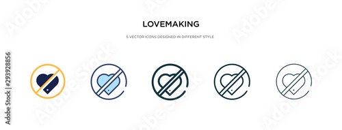 lovemaking icon in different style vector illustration. two colored and black lovemaking vector icons designed in filled  outline  line and stroke style can be used for web  mobile  ui