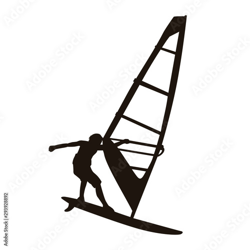 Windsurfing Silhouettes