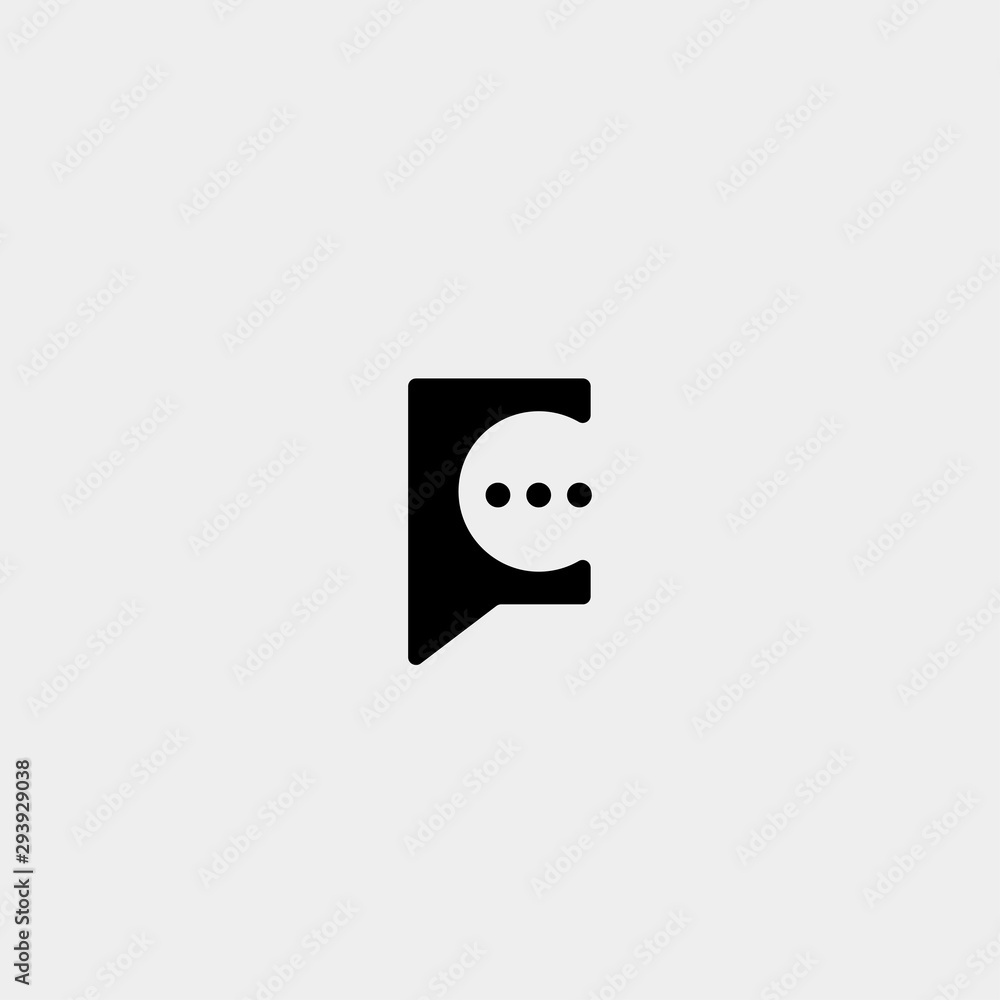 Letter C Chat Talk Logo Template Vector Design Letter C Chat Talk Logo Template Vector Design