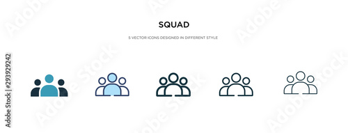 Photographie squad icon in different style vector illustration