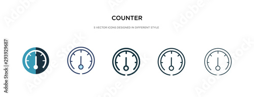 counter icon in different style vector illustration. two colored and black counter vector icons designed in filled, outline, line and stroke style can be used for web, mobile, ui