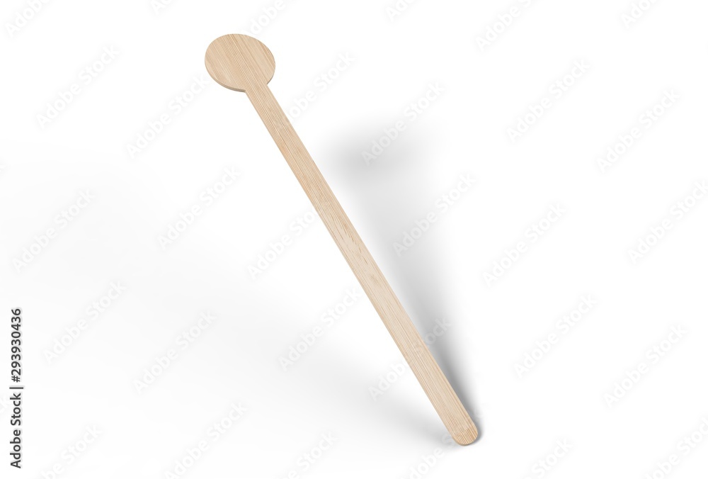 Blank coffee stirrer for branding. 3d render illustration. Blank coffee stirrer for branding. 3d render illustration.