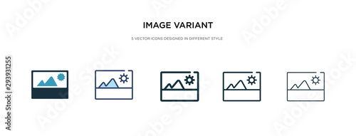 image variant icon in different style vector illustration. two colored and black image variant vector icons designed in filled, outline, line and stroke style can be used for web, mobile, ui