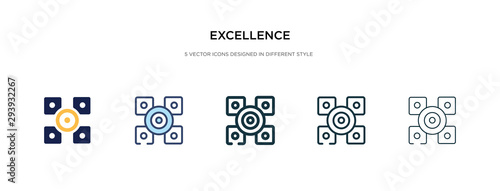 excellence icon in different style vector illustration. two colored and black excellence vector icons designed in filled, outline, line and stroke style can be used for web, mobile, ui