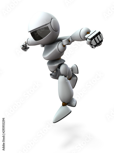 着地するaiロボット Stock イラスト Adobe Stock