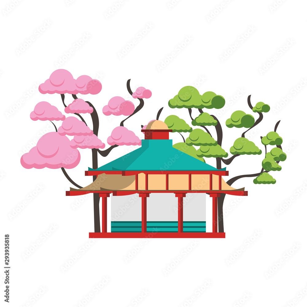 Obraz premium Asian temples design