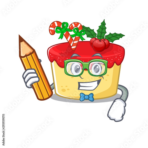 Student christmas cookies in a mascot jar