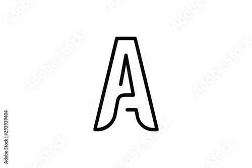 A logo letter initial word vector design