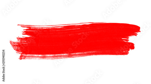 Red watercolor smeat background. Red watercolor brush