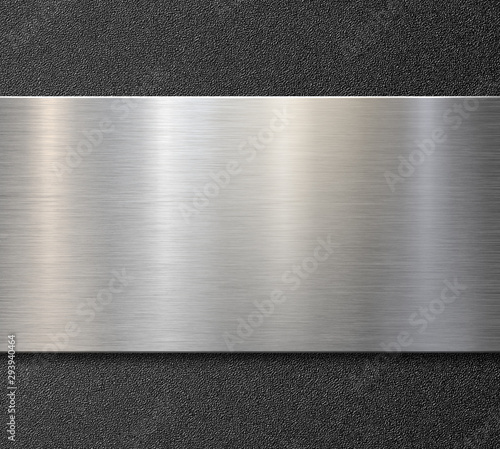Brushed steel or aluminum m...