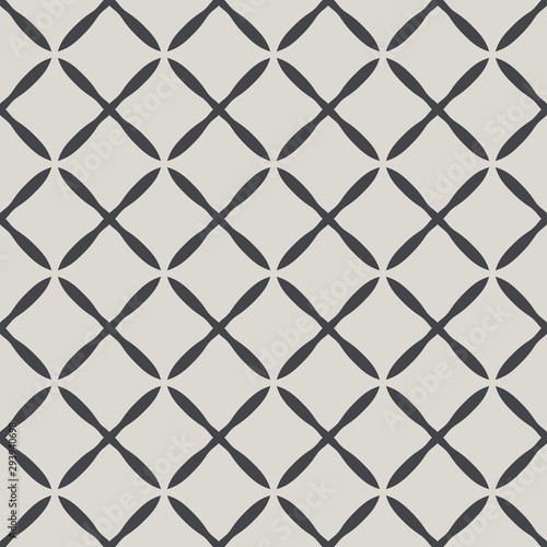 Simple curve rhombus repeating seamless pattern for background