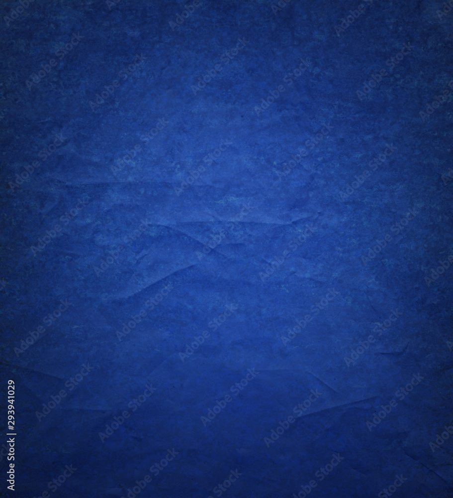 Fototapeta premium Blue background paper with ripped distressed old grunge texture in elegant vintage design