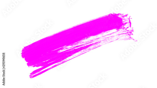 Pink brush isolated on white background