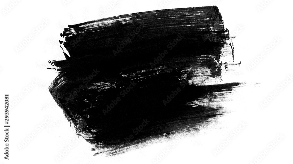 Black ink strokes brush. Black brush Black ink strokes brush. Black brush