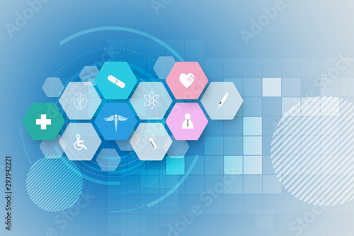 medical health care science innovation concept pattern background